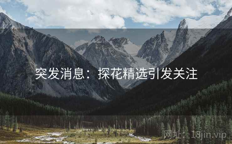 突发消息：探花精选引发关注