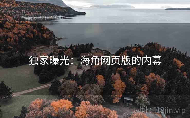 独家曝光：海角网页版的内幕