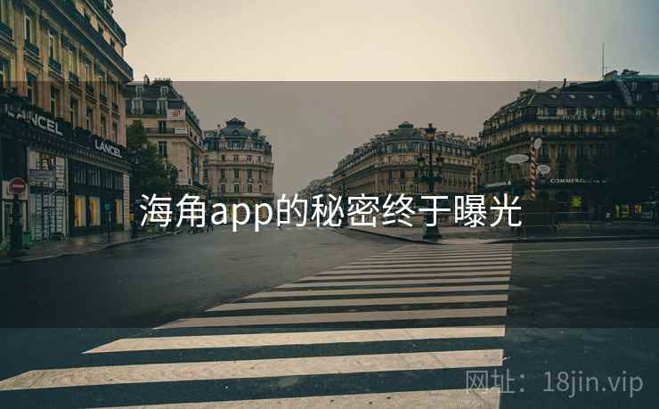 海角app的秘密终于曝光